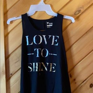 Black athletic shirt